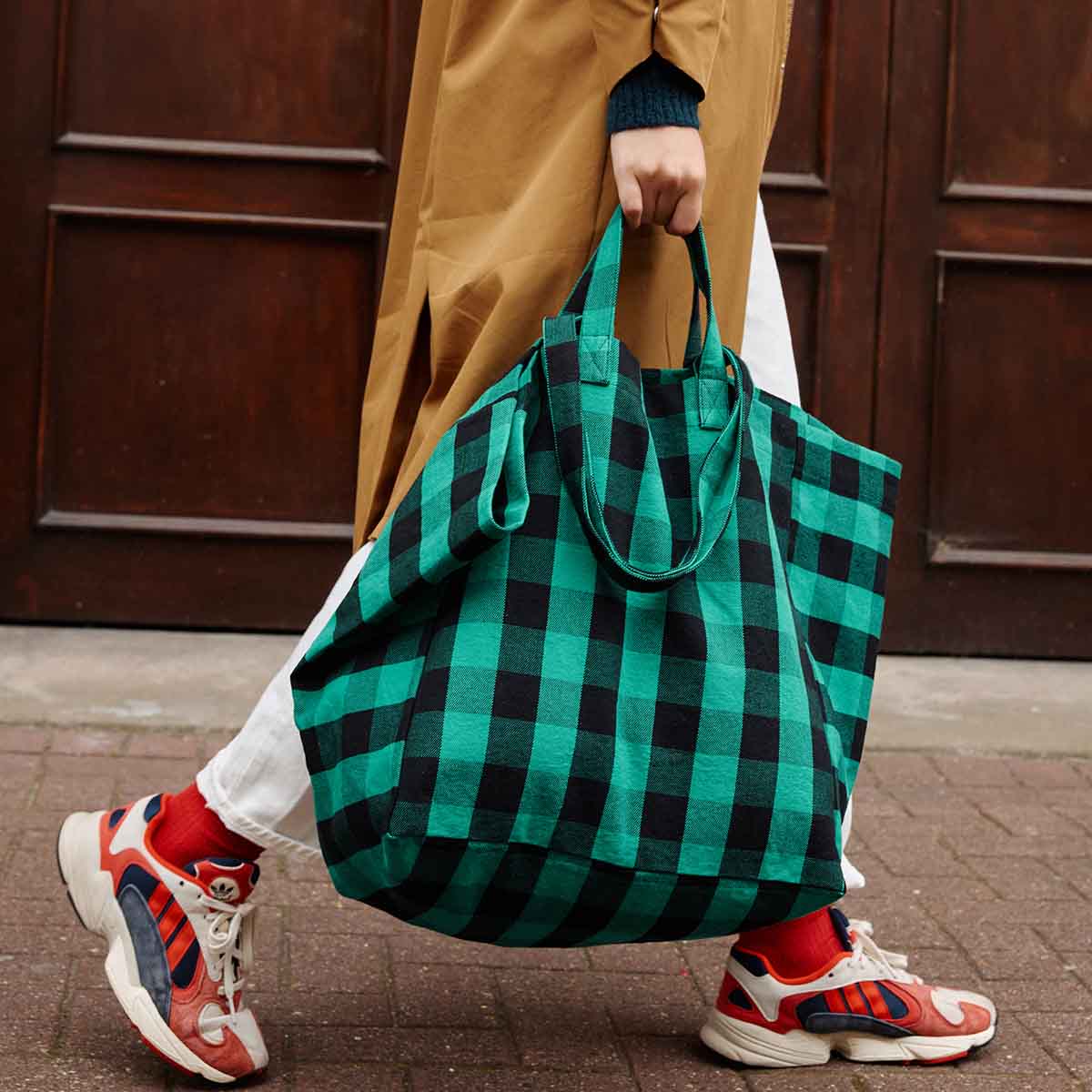 The Big Bag | Vichy Green