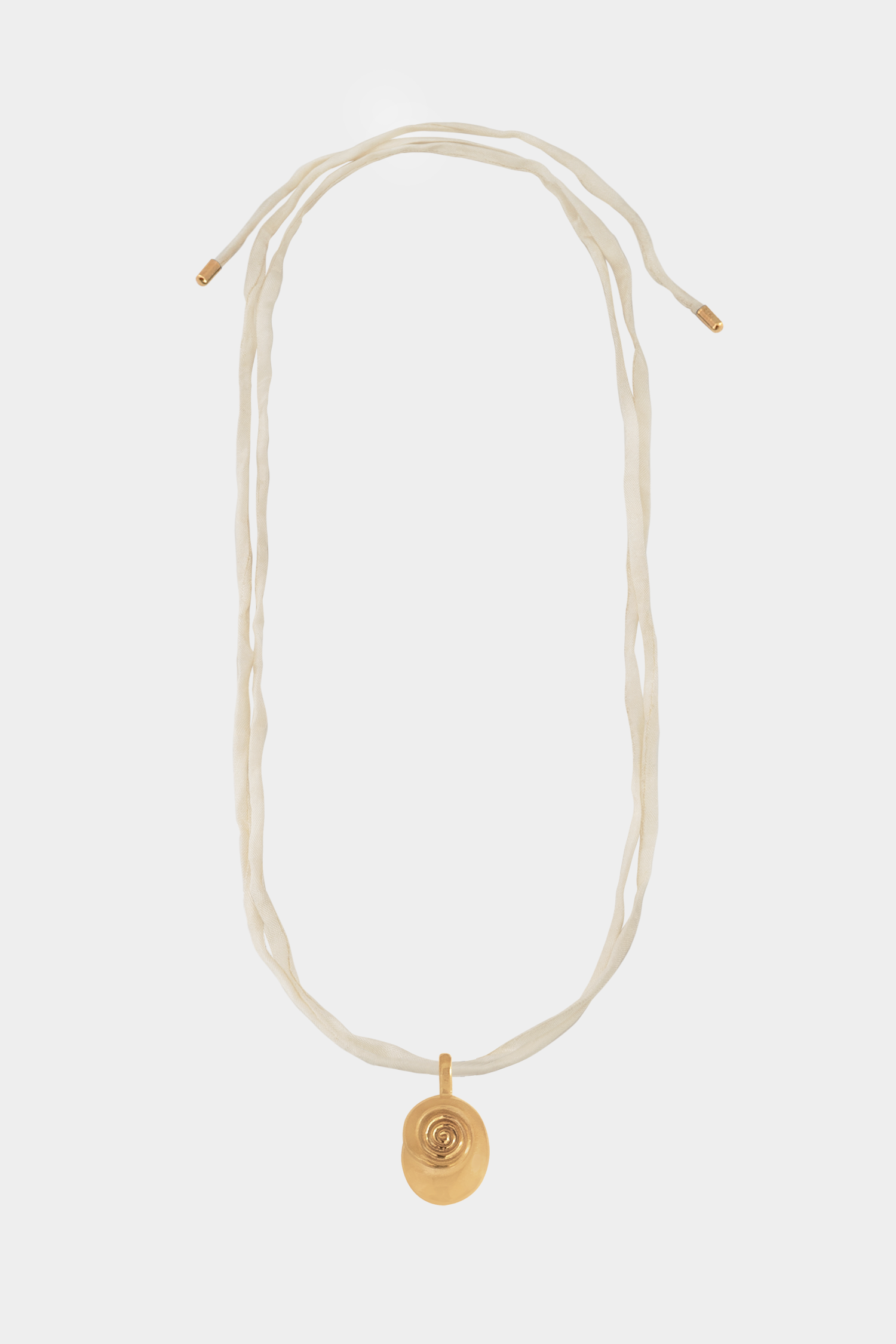 Sand Nautilus on Raw Silk | Gold/Cream