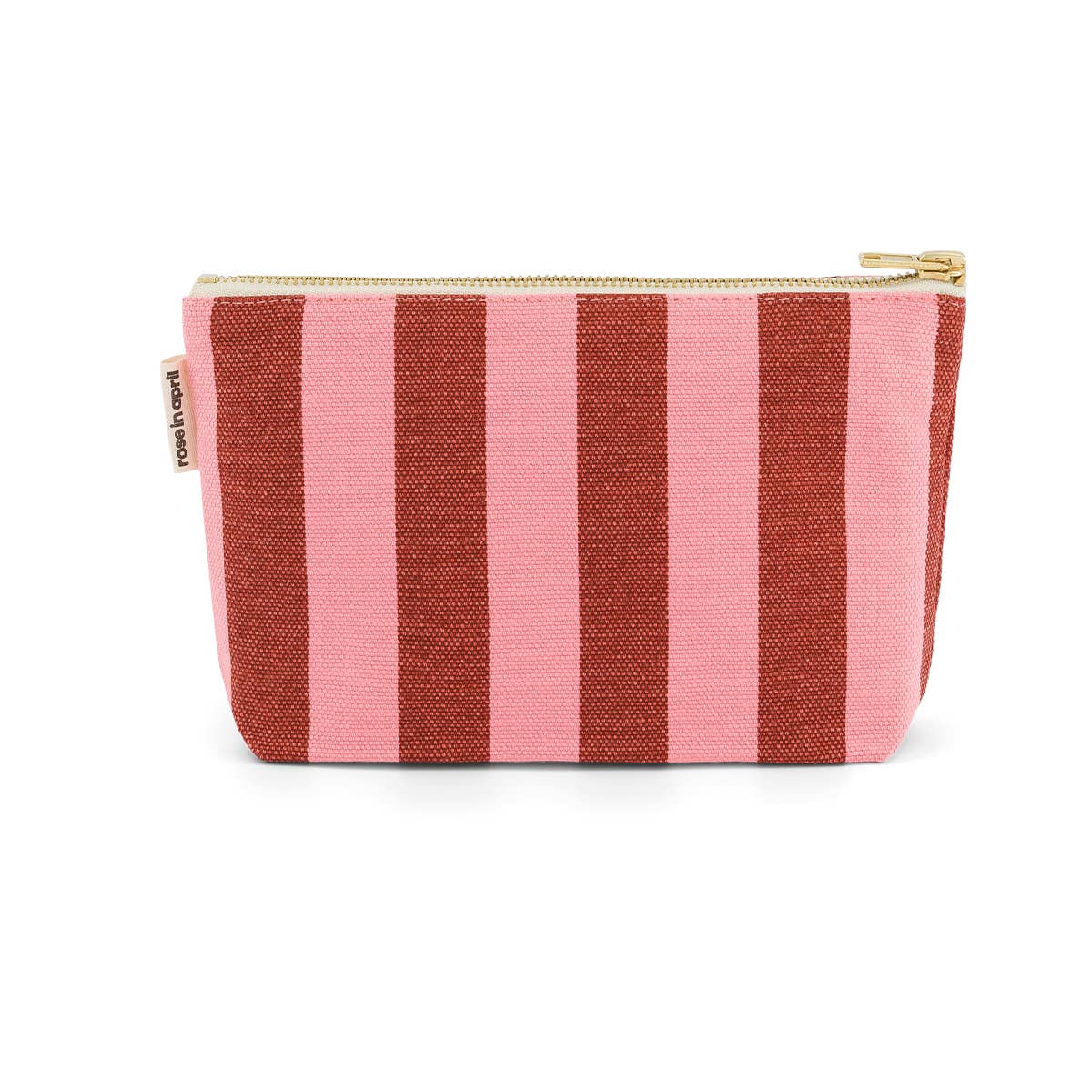 The Midi Pouch | Brick Pink Stripe - Paloma