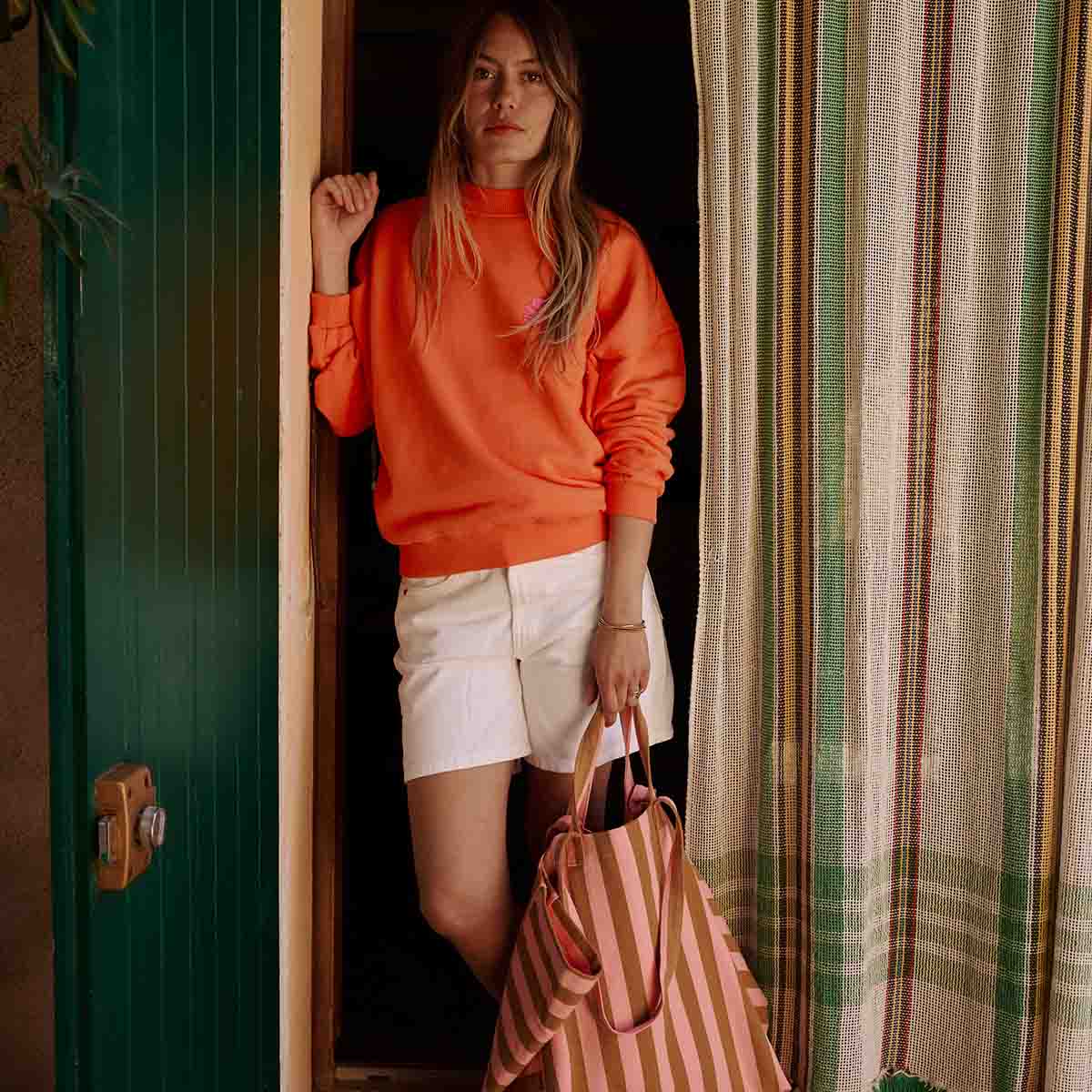 The Big Bag | Strawberry Caramel Stripe