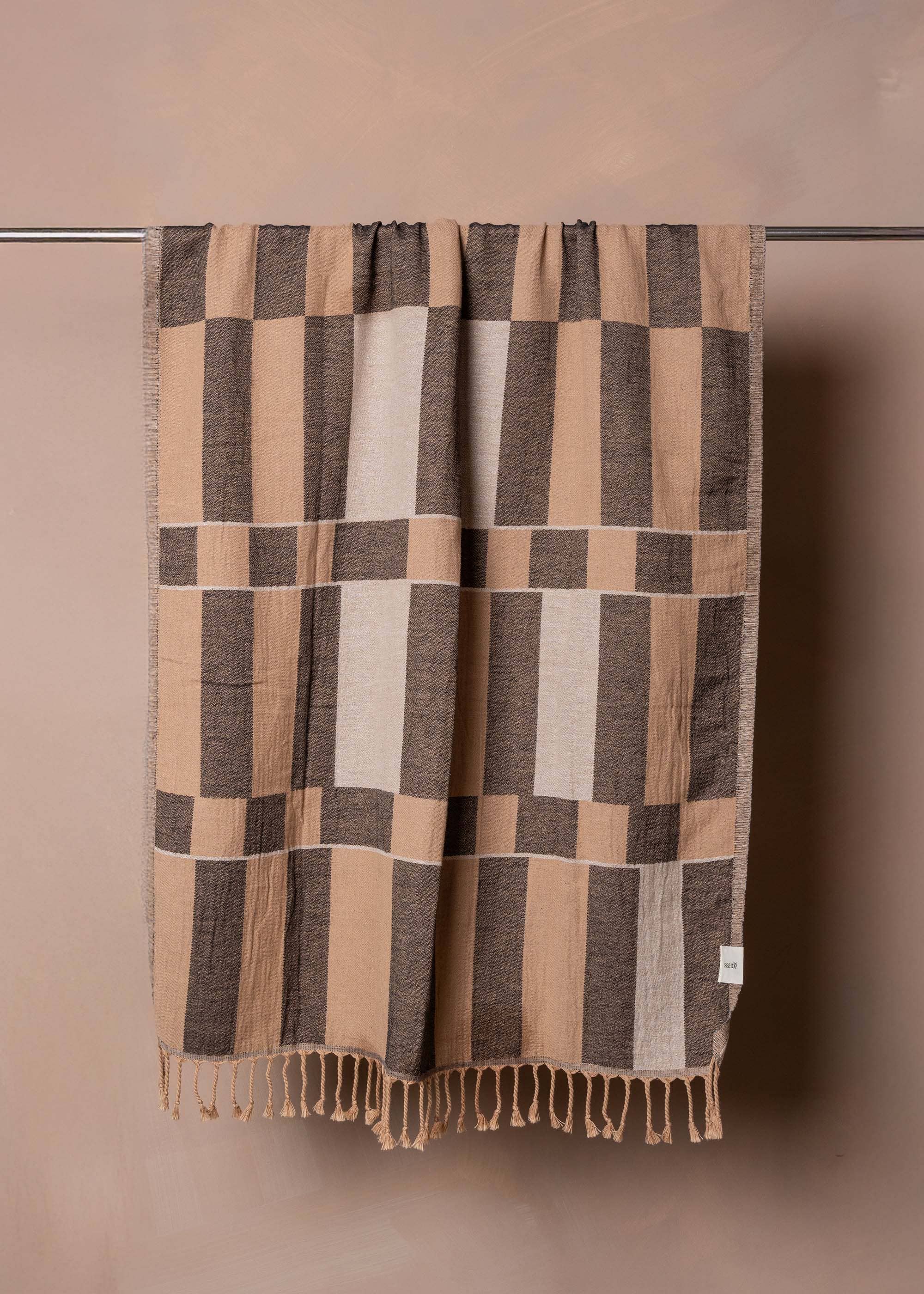 Saardé Turkish Beach Towel | Black/Natural