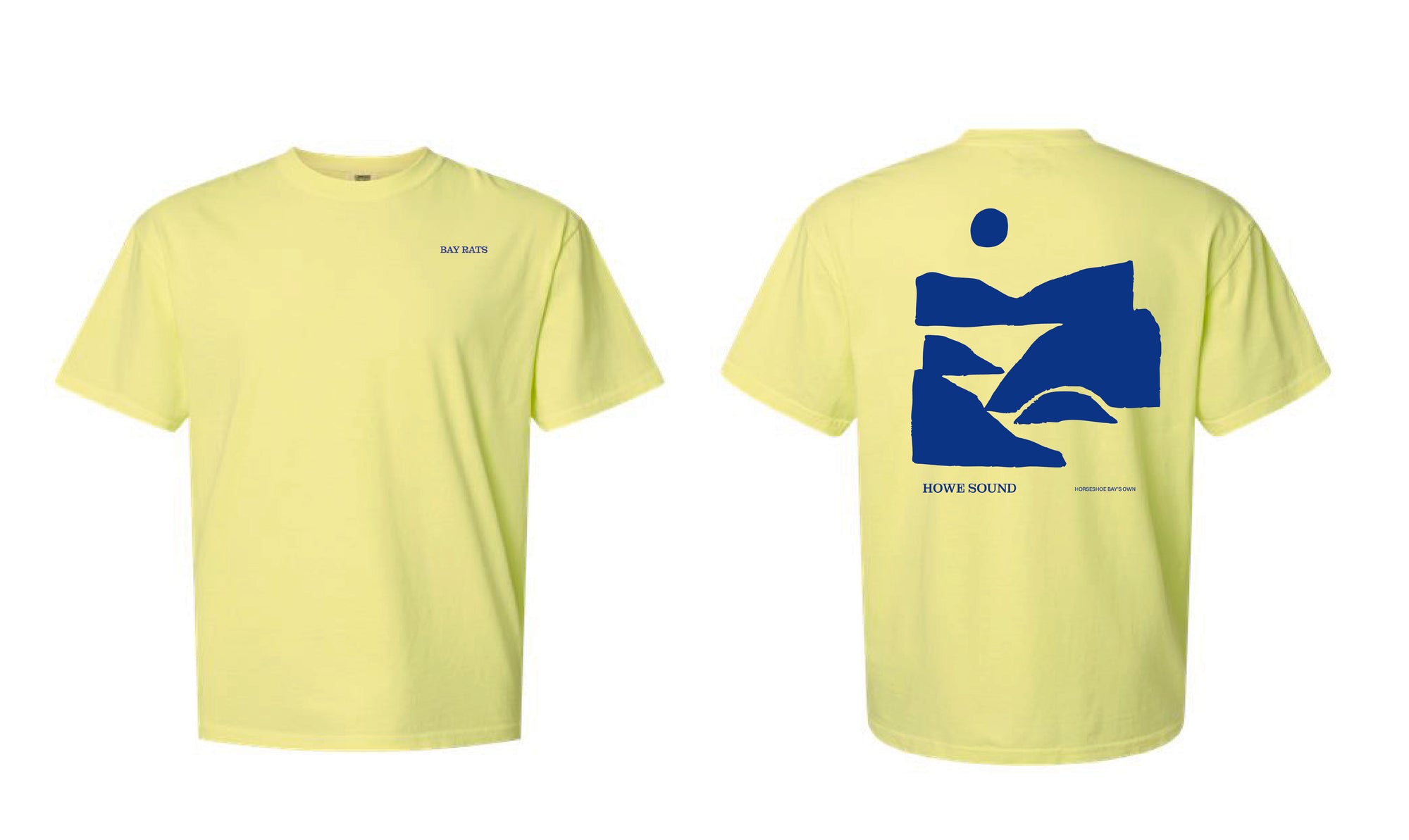 Howe Sound Tee | Neon Lemon Cobalt