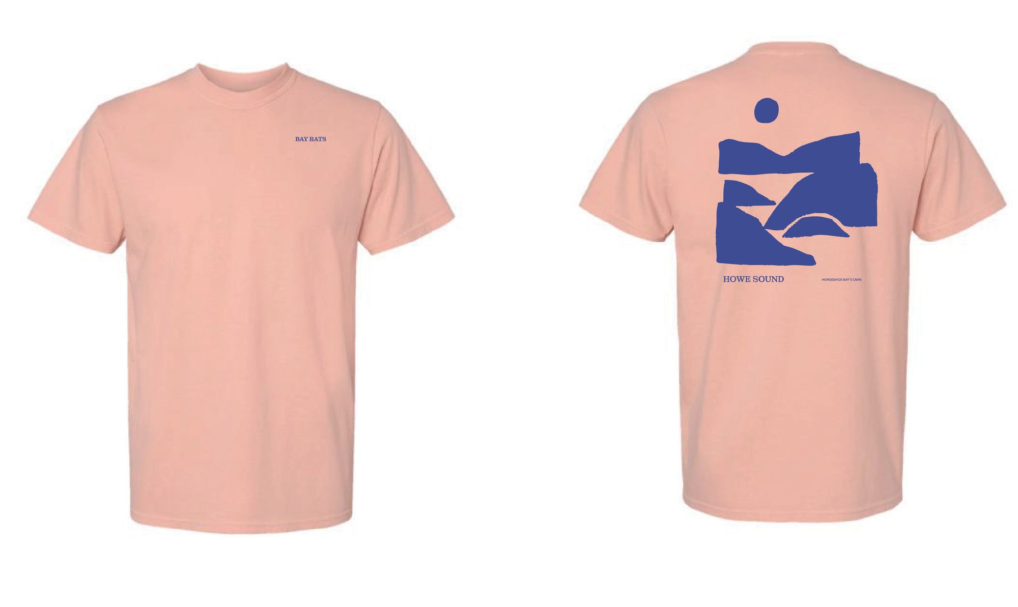 Howe Sound Tee | Peach Cobalt
