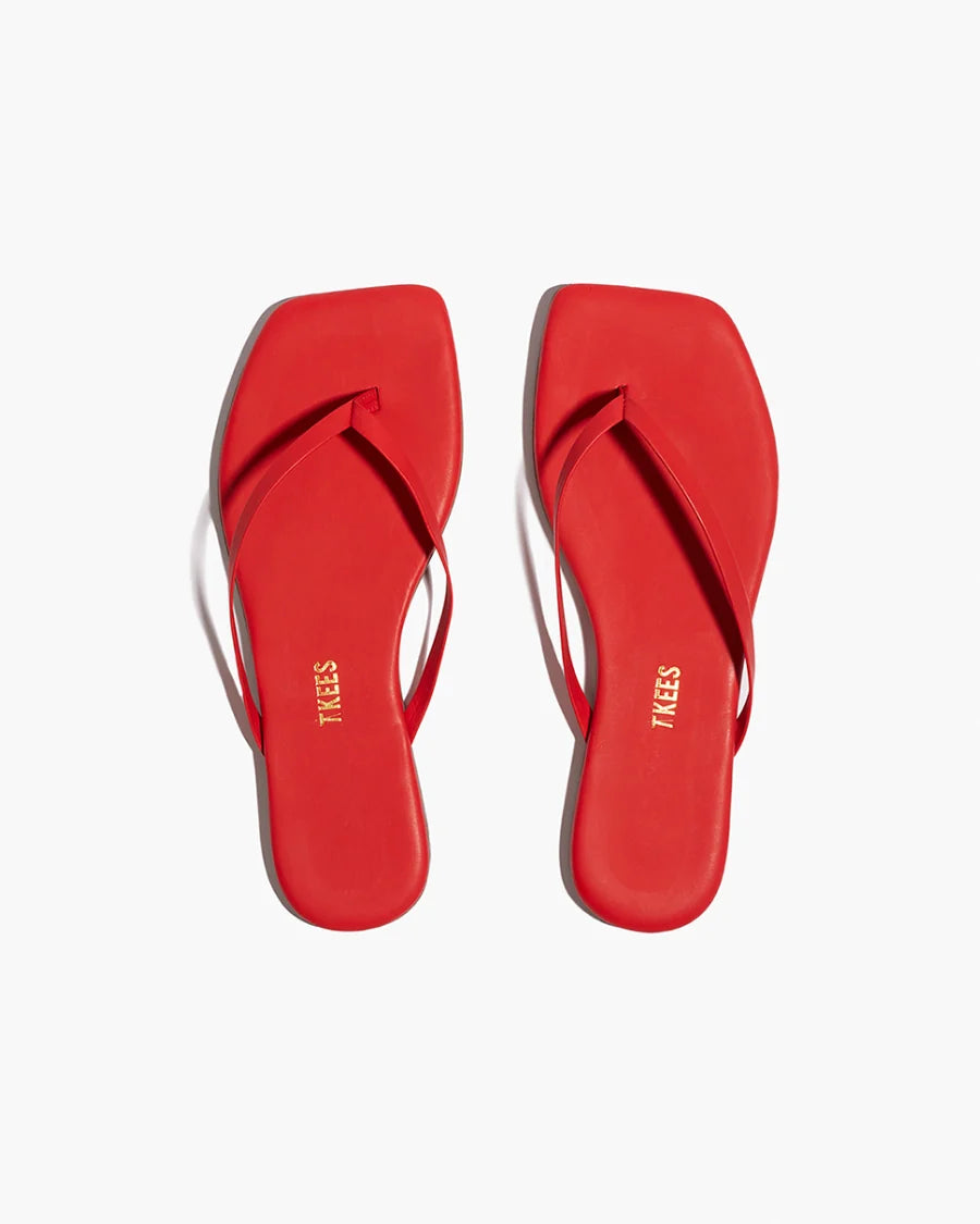 TKEES | Square Toe Lily | Red