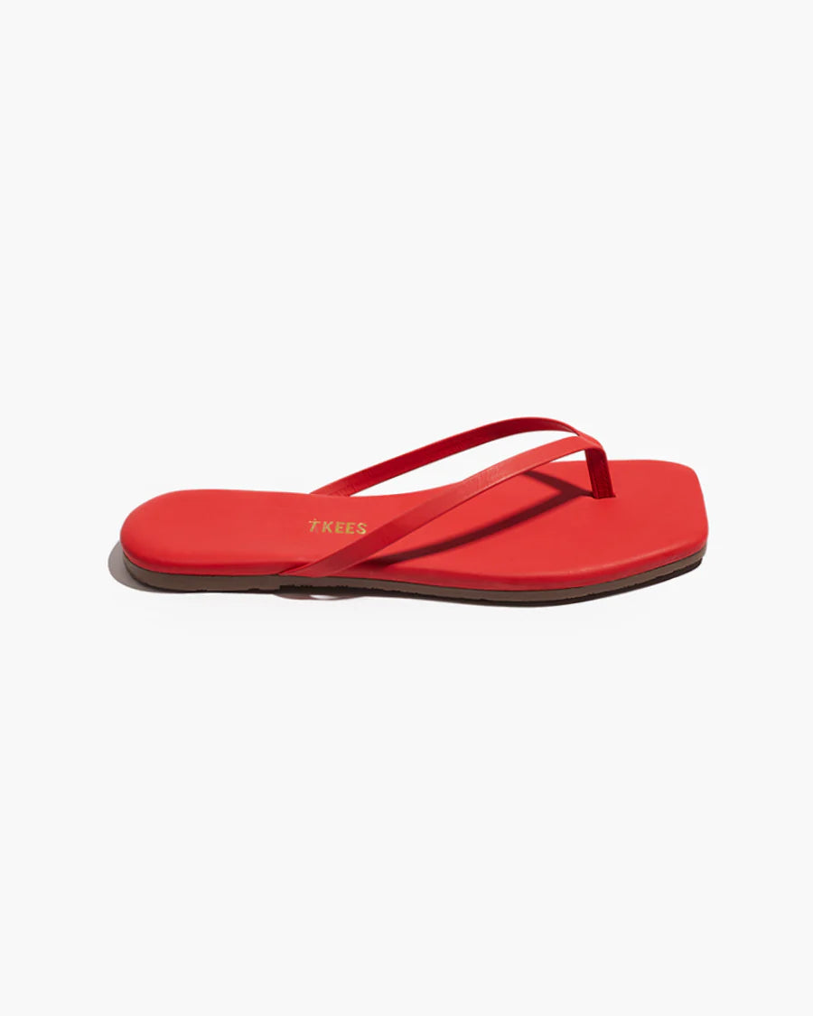 TKEES | Square Toe Lily | Red