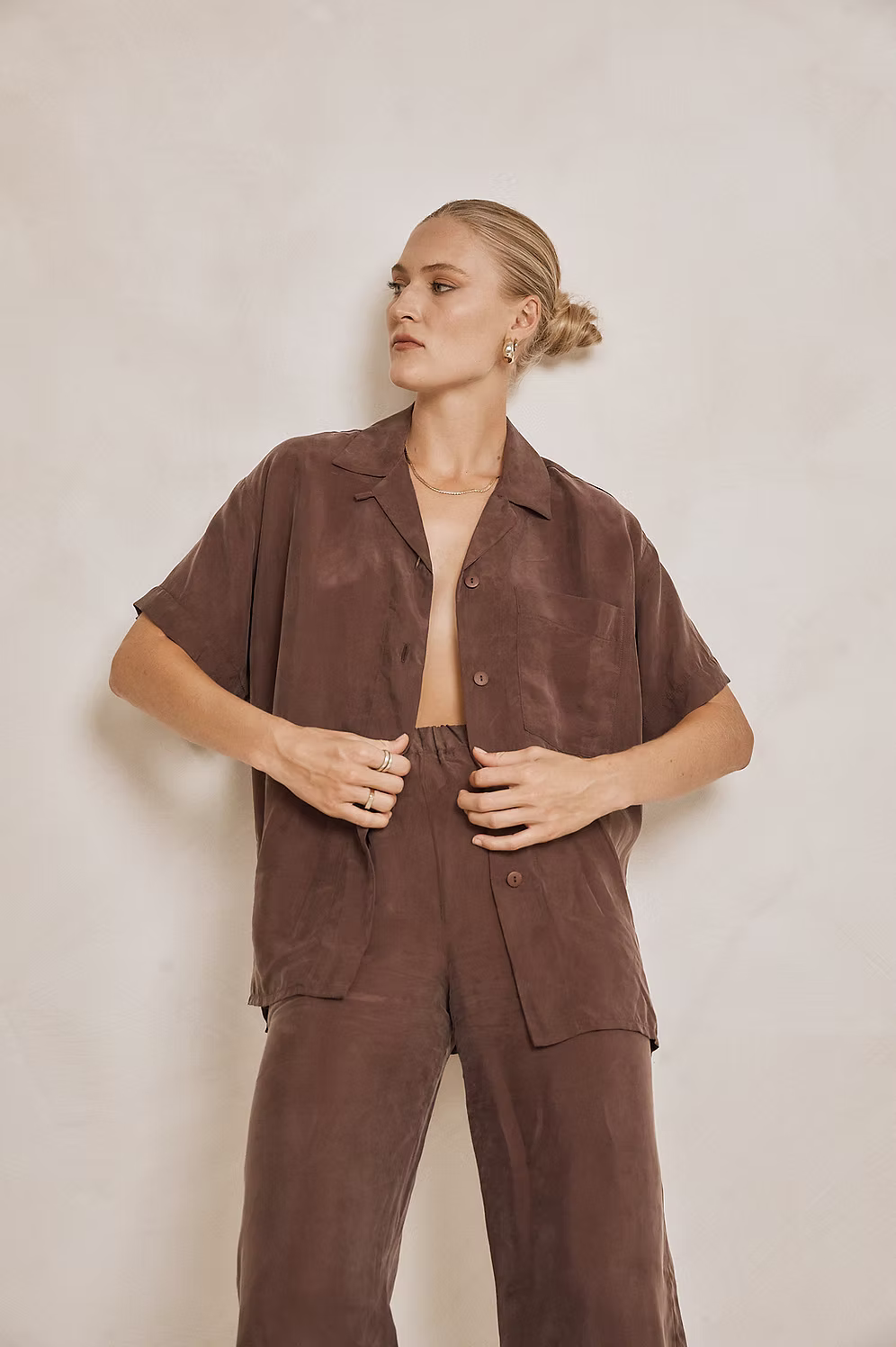 Modern Sunday | Cupro Short Sleeve Shirt