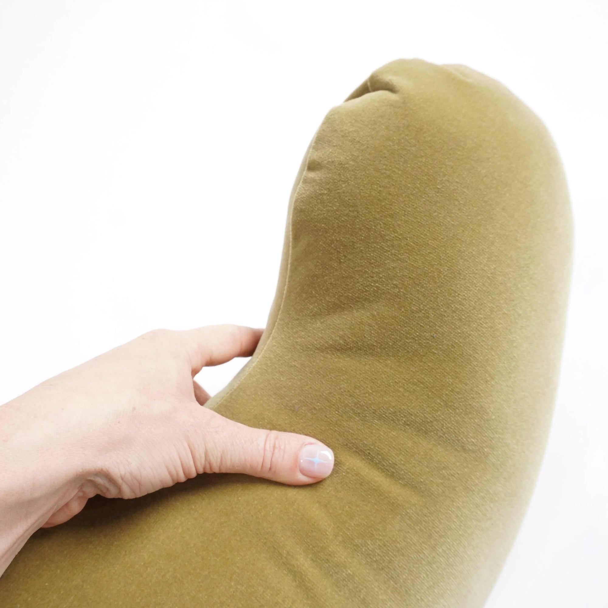 Annie Axtell Wiggle Pillow| Pistachio Velvet